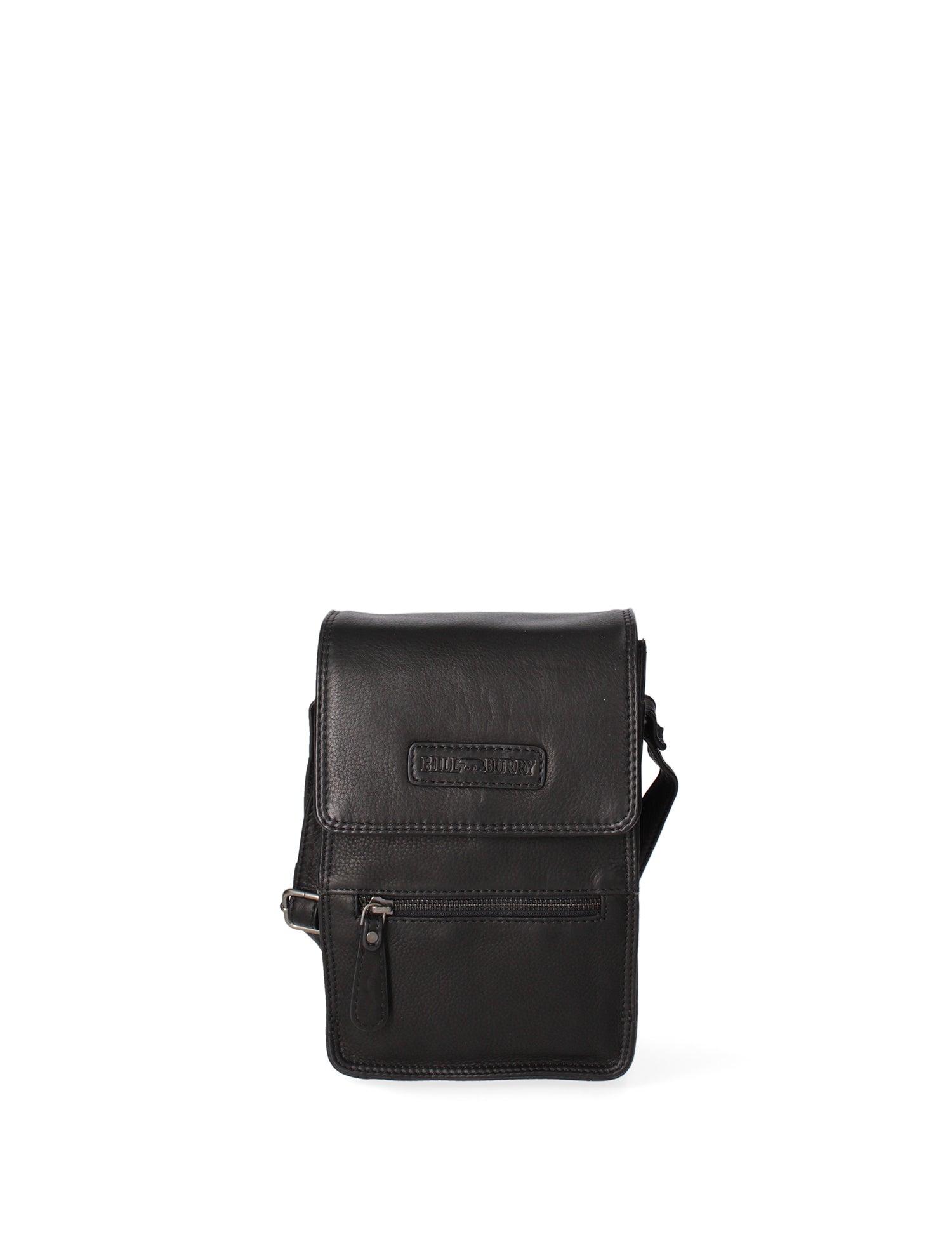 Borsa a tracolla uomo in vera pelle RFID HILB-2632-NERO Hill Burry