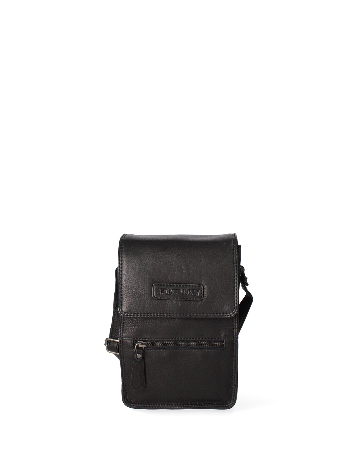 Borsa a tracolla uomo in vera pelle RFID HILB-2632-NERO Hill Burry