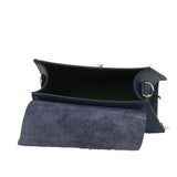 Eolara Borsa a spalla da donna Vera pelle 193842-BLU DARK BLUE Gave Lux