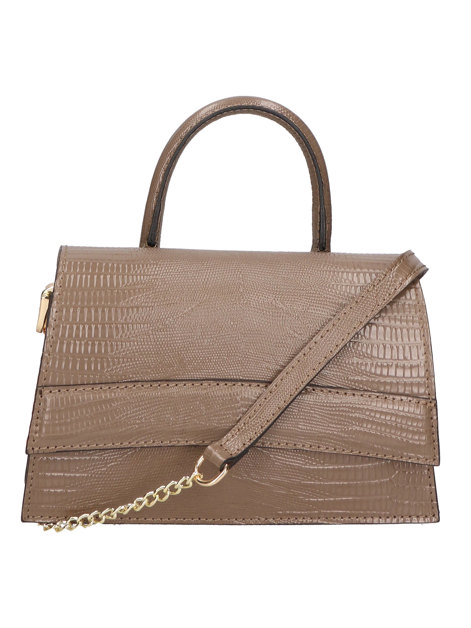 Ariel Borsa a mano da donna Vera pelle 05458-LU40 TAUPE SCURO DARK TAUPE Gave Lux