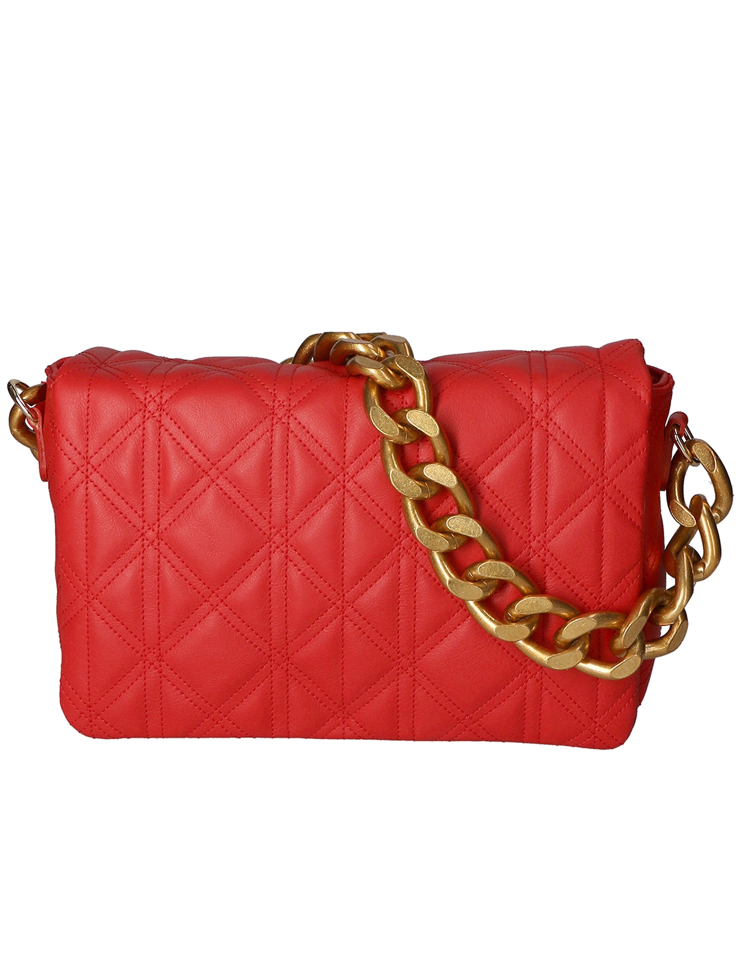 Aurélia Borsa a spalla da donna Vera pelle 04542-S58 ROSSO FUOCO Gave Lux