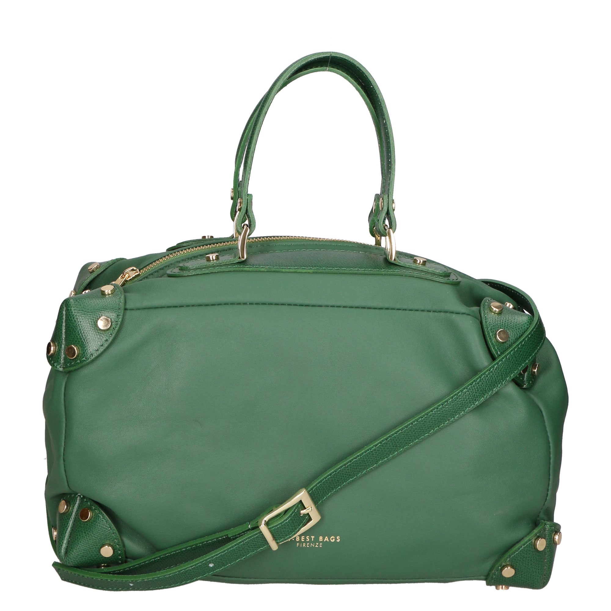 Borsa a mano da donna 100% pelle artigianale MYB-6012-FW-VERDE+P622 VERDE My Best Bag