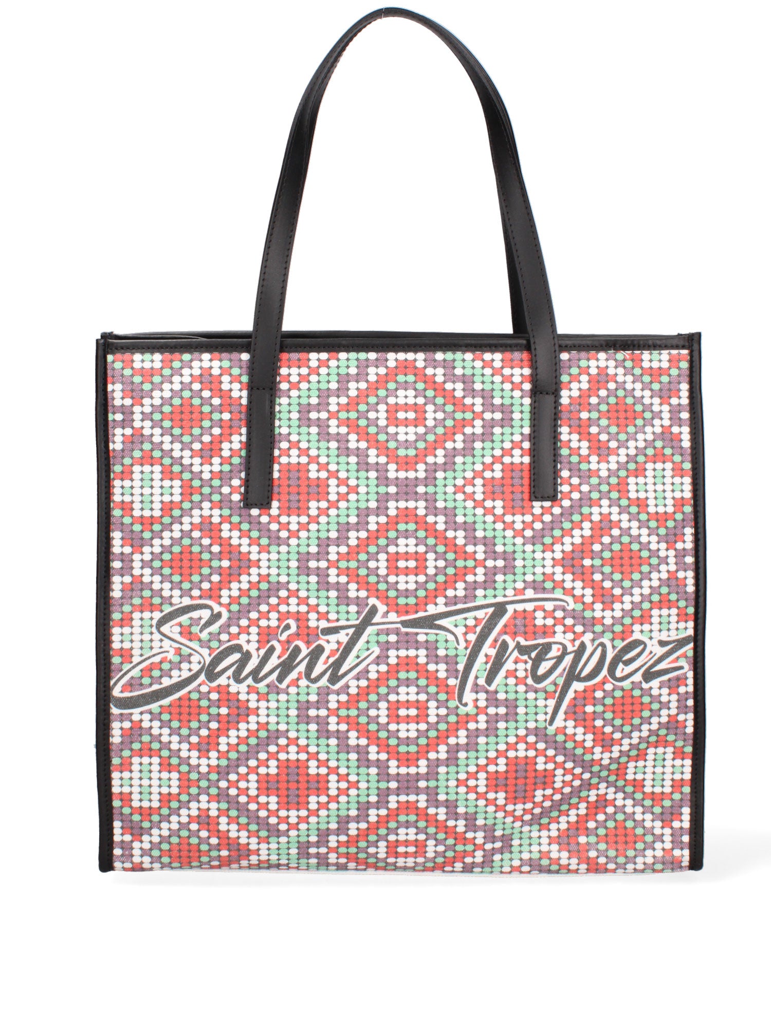 Mirabilia Borsa a mano donna Tela + Vera Pelle 5370-6-NERO Gave Lux