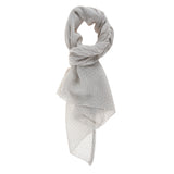 Stefania L2021-GRIGIO CHIARO Foulard unisex Cotone e Seta Gave Lux