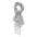 Stefania L2021-GRIGIO CHIARO Foulard unisex Cotone e Seta Gave Lux