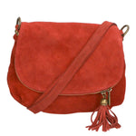 Emanuela Borsa a tracolla da donna Vera pelle 80057-024 ROSSO MEDIO Gave Lux