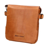 Borsa a tracolla da uomo 100% vera pelle HILB-3200-CUOIO Hill Burry