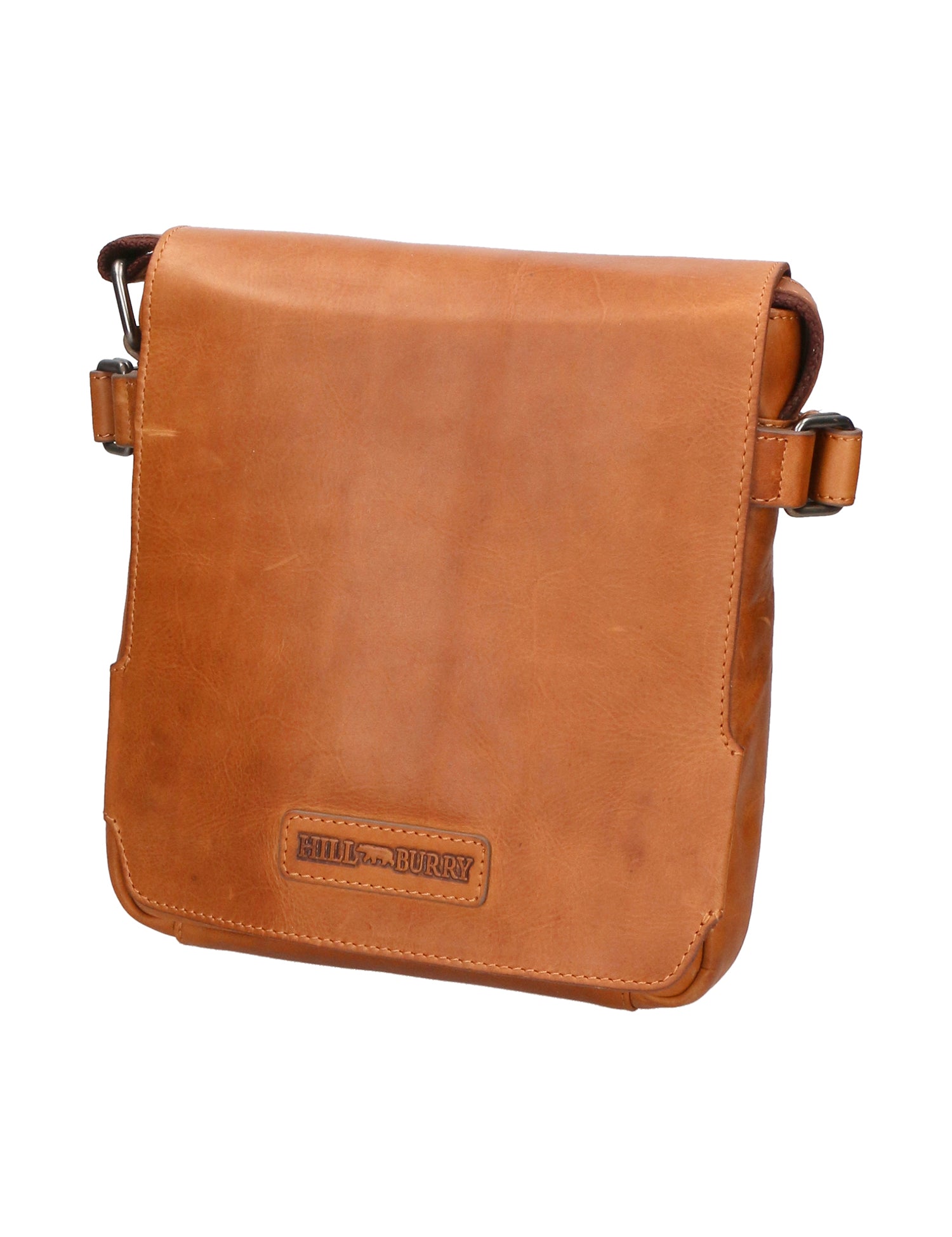 Borsa a tracolla da uomo 100% vera pelle HILB-3200-CUOIO Hill Burry
