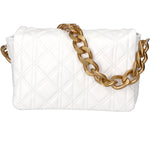 Aurélia Borsa a spalla da donna Vera pelle 04542-S01 BIANCO Gave Lux