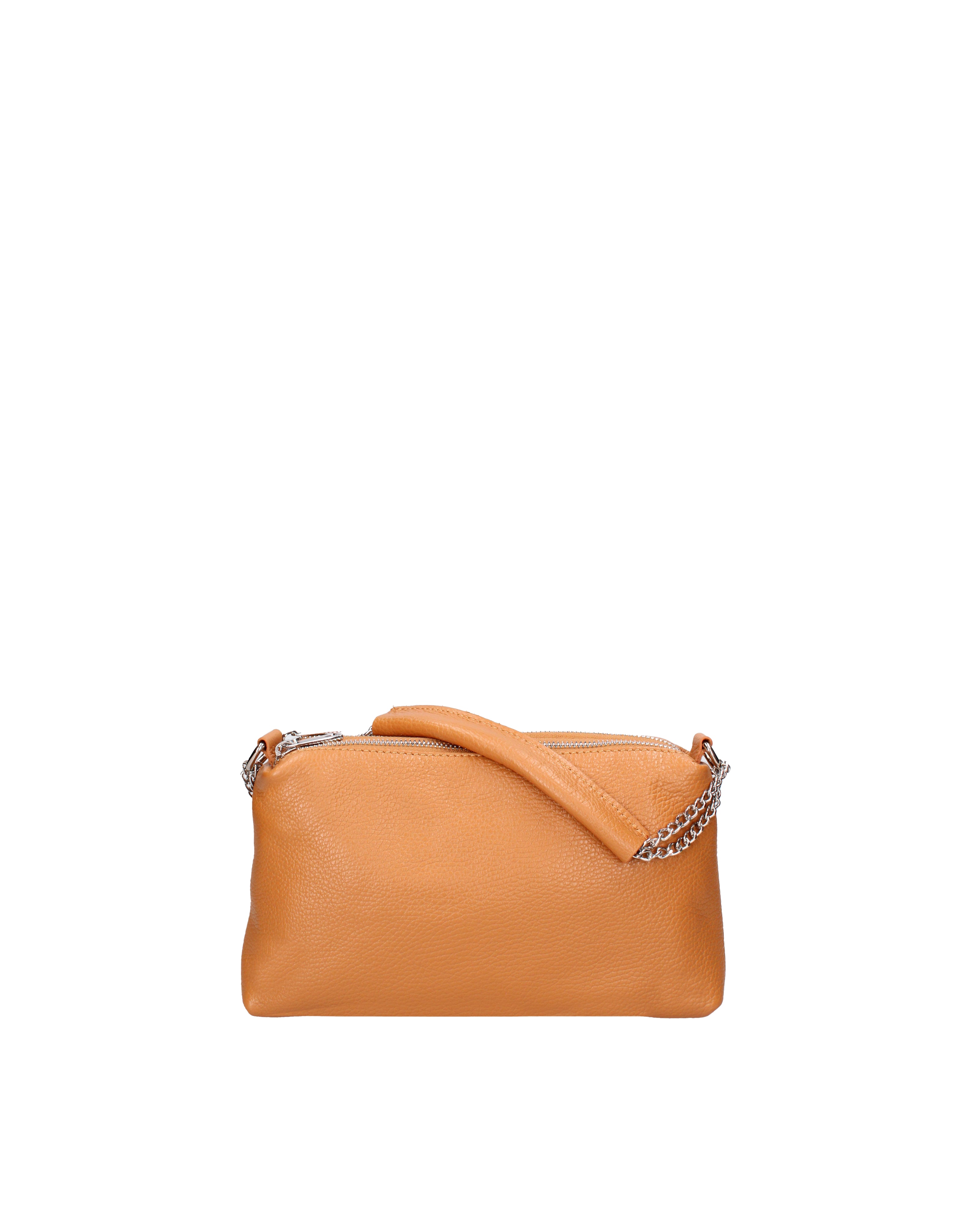 Borsa a spalla da donna Vera pelle 07141-D44 CUOIO Viola Castellani