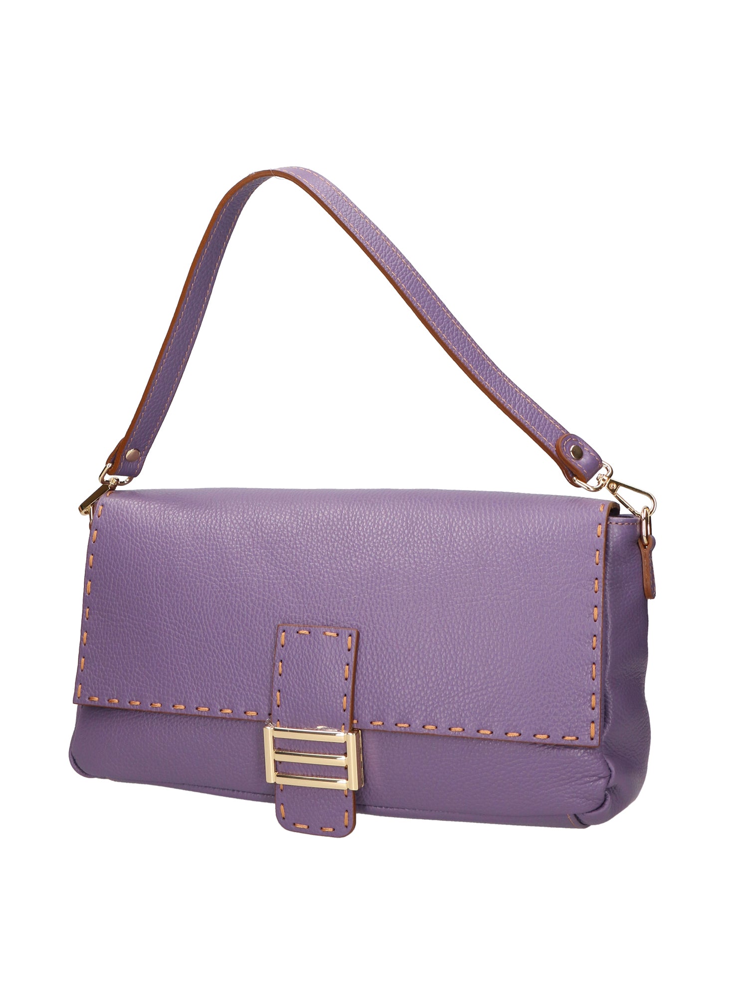 Walda Borsa a spalla da donna Vera pelle 06868-D87 VIOLET Gave Lux