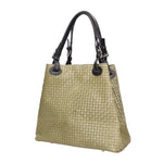 Araminta Borsa Shopper da donna Vera Pelle 80047-025 VERDE MILITARE Gave Lux