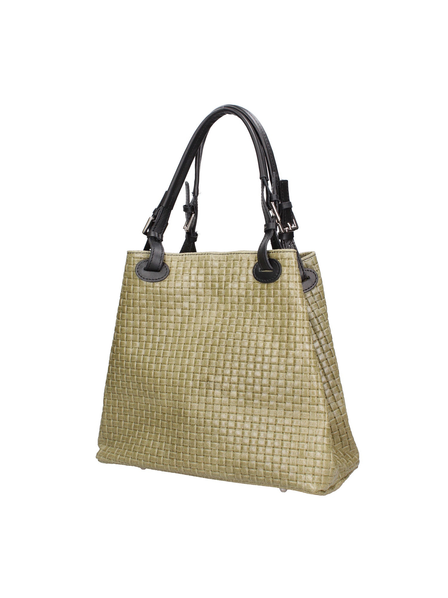 Araminta Borsa Shopper da donna Vera Pelle 80047-025 VERDE MILITARE Gave Lux