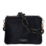 Borsa a spalla da donna Vera pelle di cavallino MYB-8021-FW-NOTTE My Best Bag