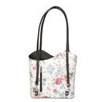 Elsa Borsa a spalla da donna Vera pelle 80056-D28 NERO BLACK Gave Lux