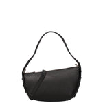 Borsa a spalla da donna Vera pelle e metallo 07228-L022 NERO Roberta Rossi