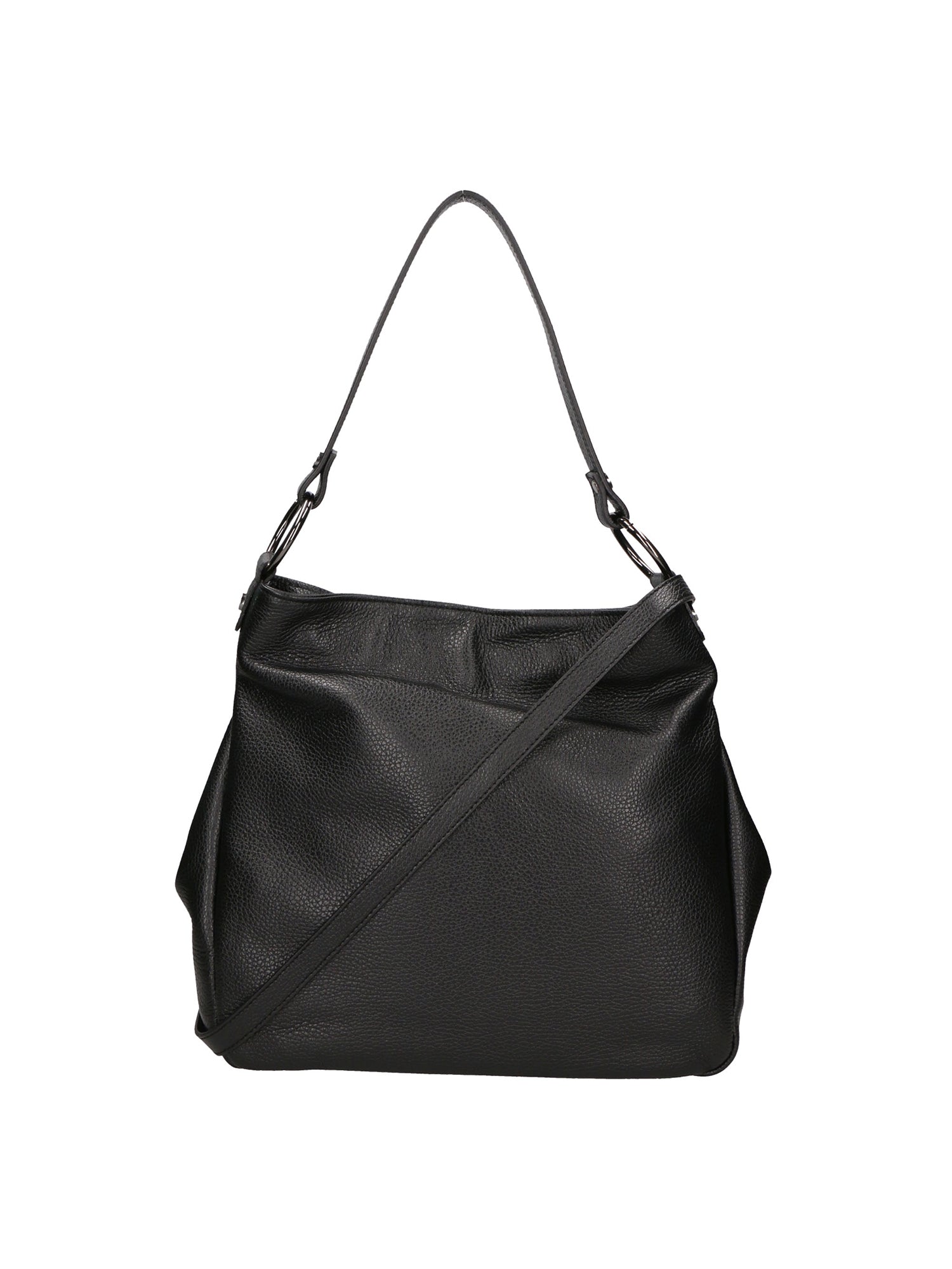 Bea Borsa a spalla da donna 100% pelle 05710-D28 NERO BLACK Gave Lux