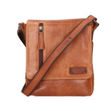 Borsa a tracolla unisex vera pelle Made in Italy SN5863547-TAN Santini Firenze