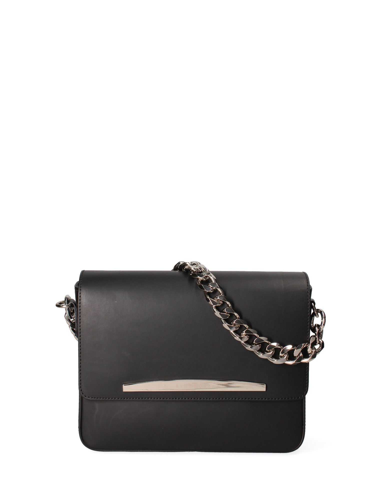 Borsa a tracolla da donna Vera pelle ruga JR-W-1126RU-BLACK-SILVER John Richmond