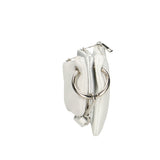 Luna Borsa a tracolla da donna Vera pelle 189034-BIANCO+ARGENTO Gave Lux