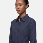 Vestito in Cotone Blu Scuro