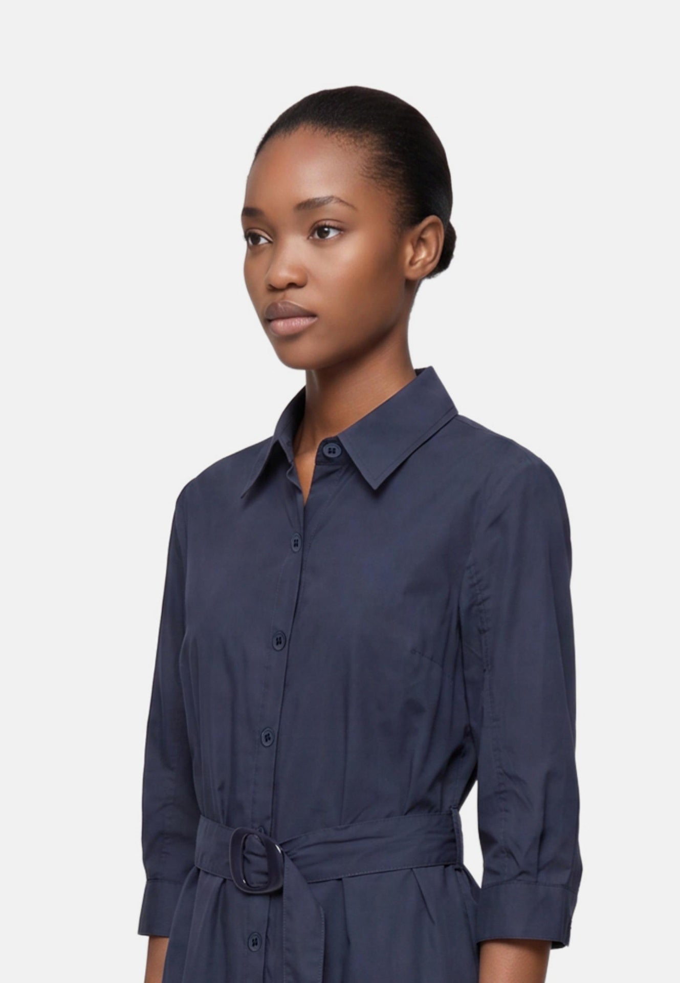Vestito in Cotone Blu Scuro