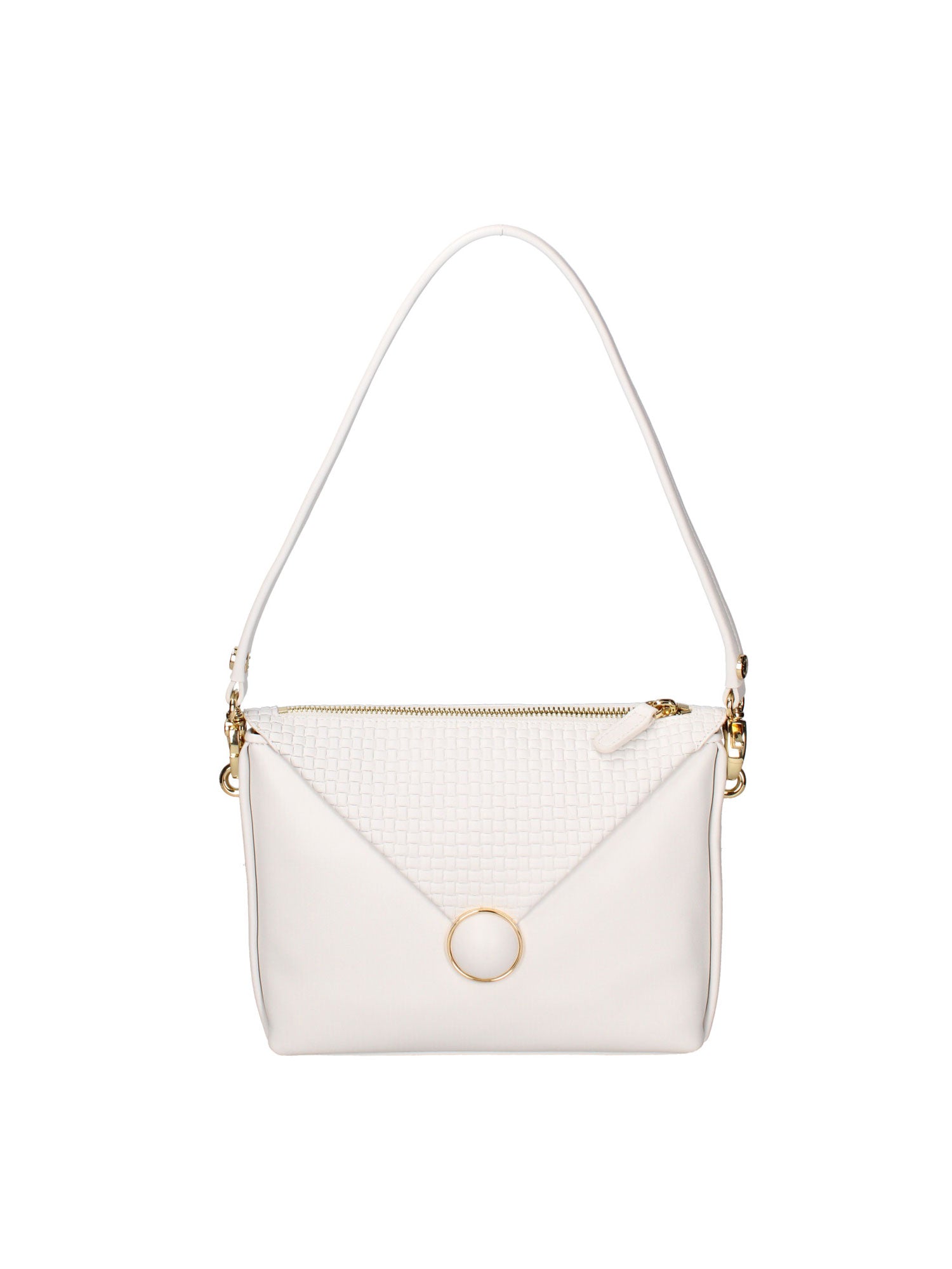 Solara Elite Borsa a tracolla donna Vera pelle B17206-BIANCO Braccialini