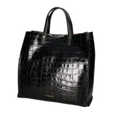 Borsa a mano da donna Pelle stampata cocco MYB-6028-FW-C28 NERO My Best Bag