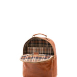 Zaino unisex in vera pelle Made in Italy 100% cotone 4048-MIELE Alessia Firenze