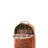 Zaino unisex in vera pelle Made in Italy 100% cotone 4048-MIELE Alessia Firenze