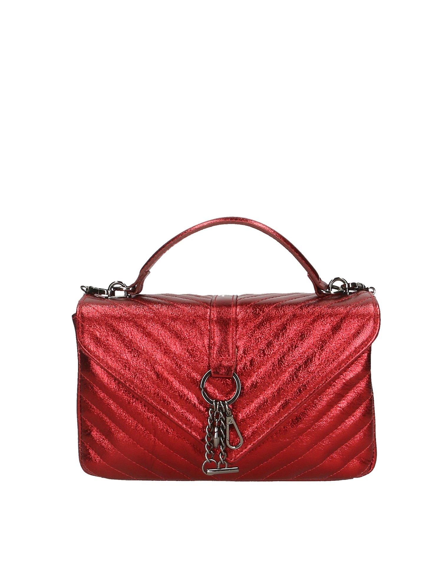 Volterra Borsa a tracolla da donna Vera Pelle 1626-ROSSO Gave Lux