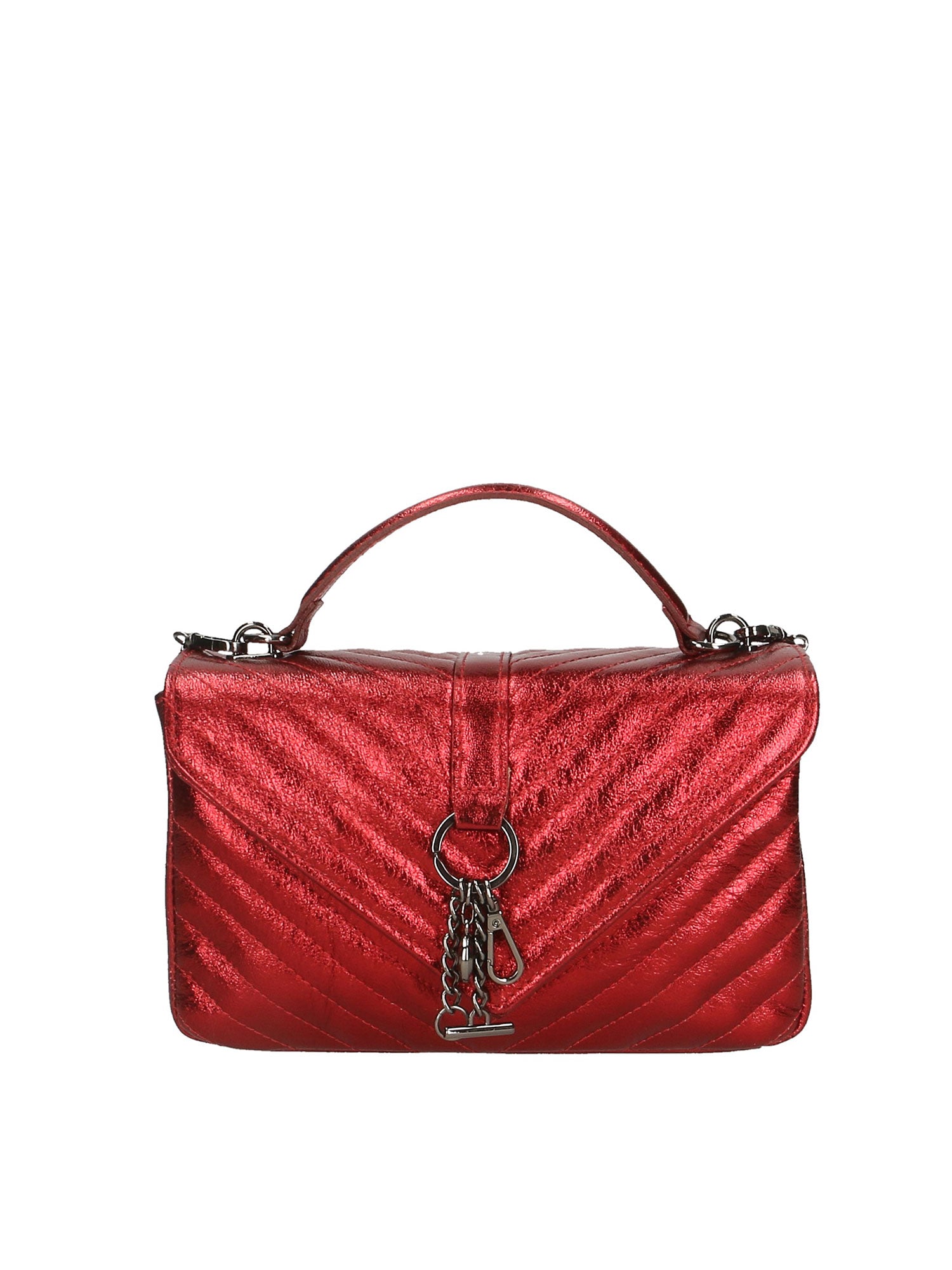 Volterra Borsa a tracolla da donna Vera Pelle 1626-ROSSO Gave Lux