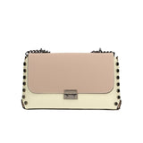 Vera pelle 8641-BEIGE+ROSATA Borsa a tracolla da donna Evanthe Pro Gave Lux