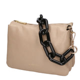Borsa a spalla da donna Vera pelle italiana MYB-8020-FW-D05 CAPPUCCINO My Best Bag