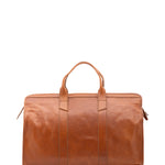 Borsa da viaggio unisex in vera pelle 100% cotone 4091-MIELE Alessia Firenze