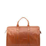Borsa da viaggio unisex in vera pelle 100% cotone 4091-MIELE Alessia Firenze