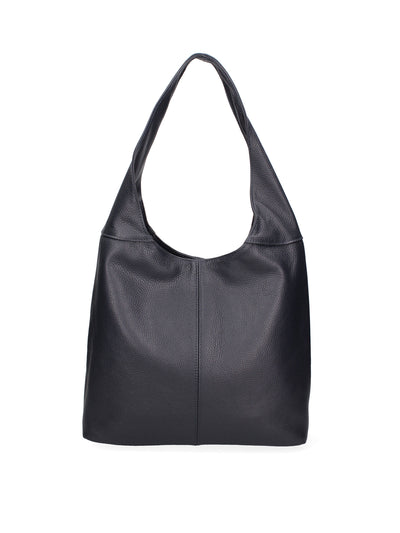 Aria Borsa a Mano in Vera Pelle Blu Notte