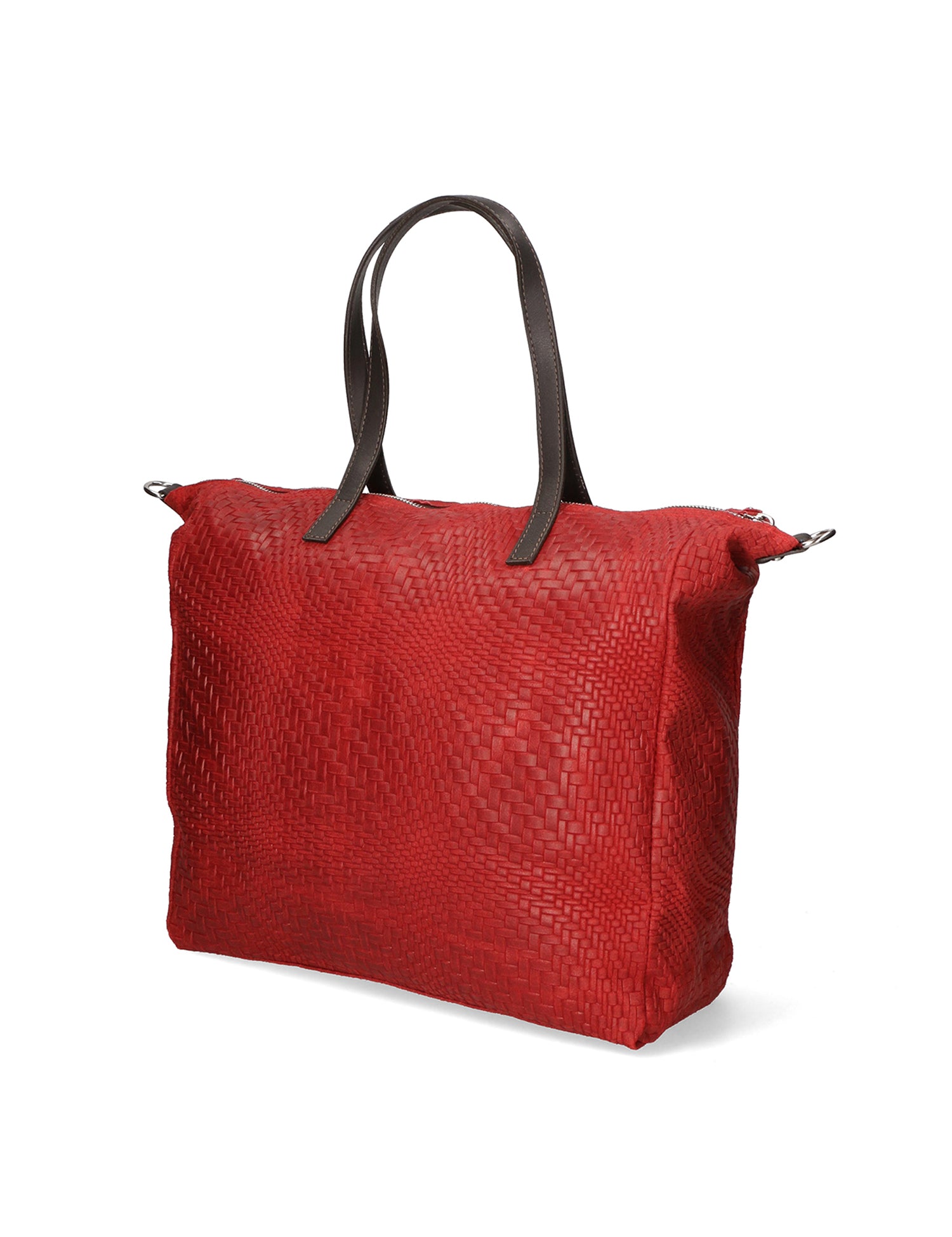 Emerenziana Borsa a spalla da donna Vera pelle 80058-ROSSO Gave Lux