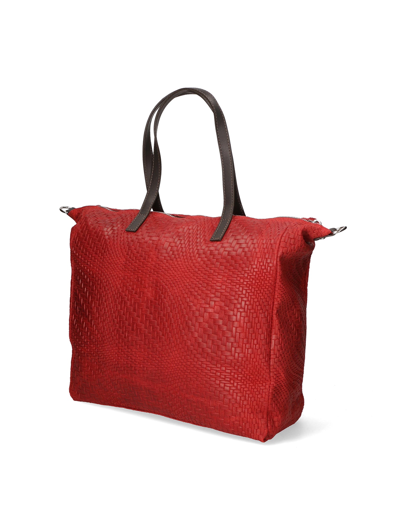 Emerenziana Borsa a spalla da donna Vera pelle 80058-ROSSO Gave Lux