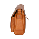 Borsa a tracolla da uomo 100% vera pelle HILB-3062B-CUOIO Hill Burry