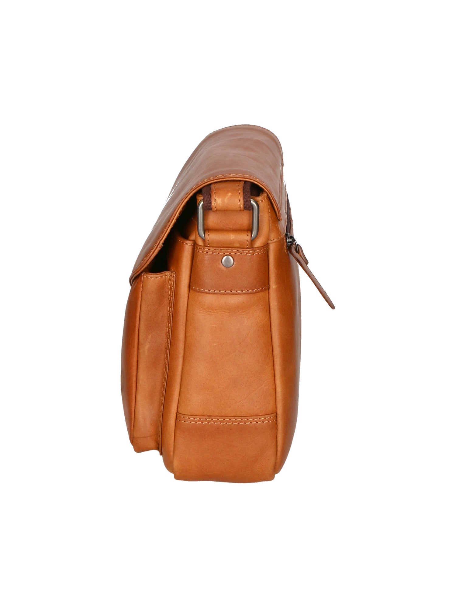 Borsa a tracolla da uomo 100% vera pelle HILB-3062B-CUOIO Hill Burry