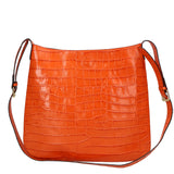 Borsa a tracolla da donna Pelle stampata cocco MYB-6029-FW-ARANCIONE My Best Bag