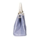 Crystalline Chic Borsa a spalla da donna Vera pelle 03631-032 CIELO Chiara Ferretti