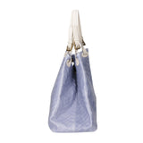 Crystalline Chic Borsa a spalla da donna Vera pelle 03631-032 CIELO Chiara Ferretti