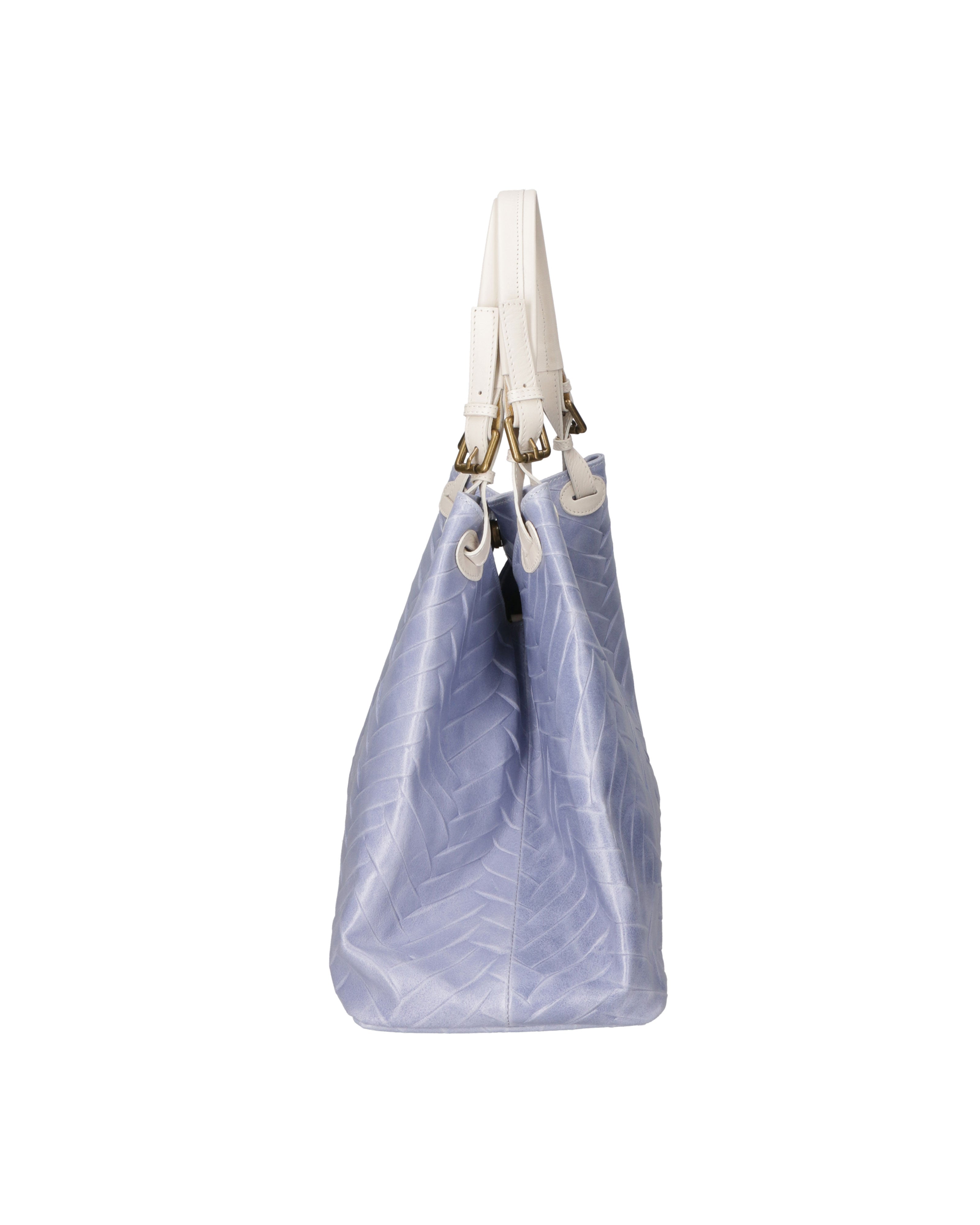 Crystalline Chic Borsa a spalla da donna Vera pelle 03631-032 CIELO Chiara Ferretti