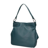 Bea Borsa a spalla da donna 100% pelle 05710-D33 PETROLIO Gave Lux
