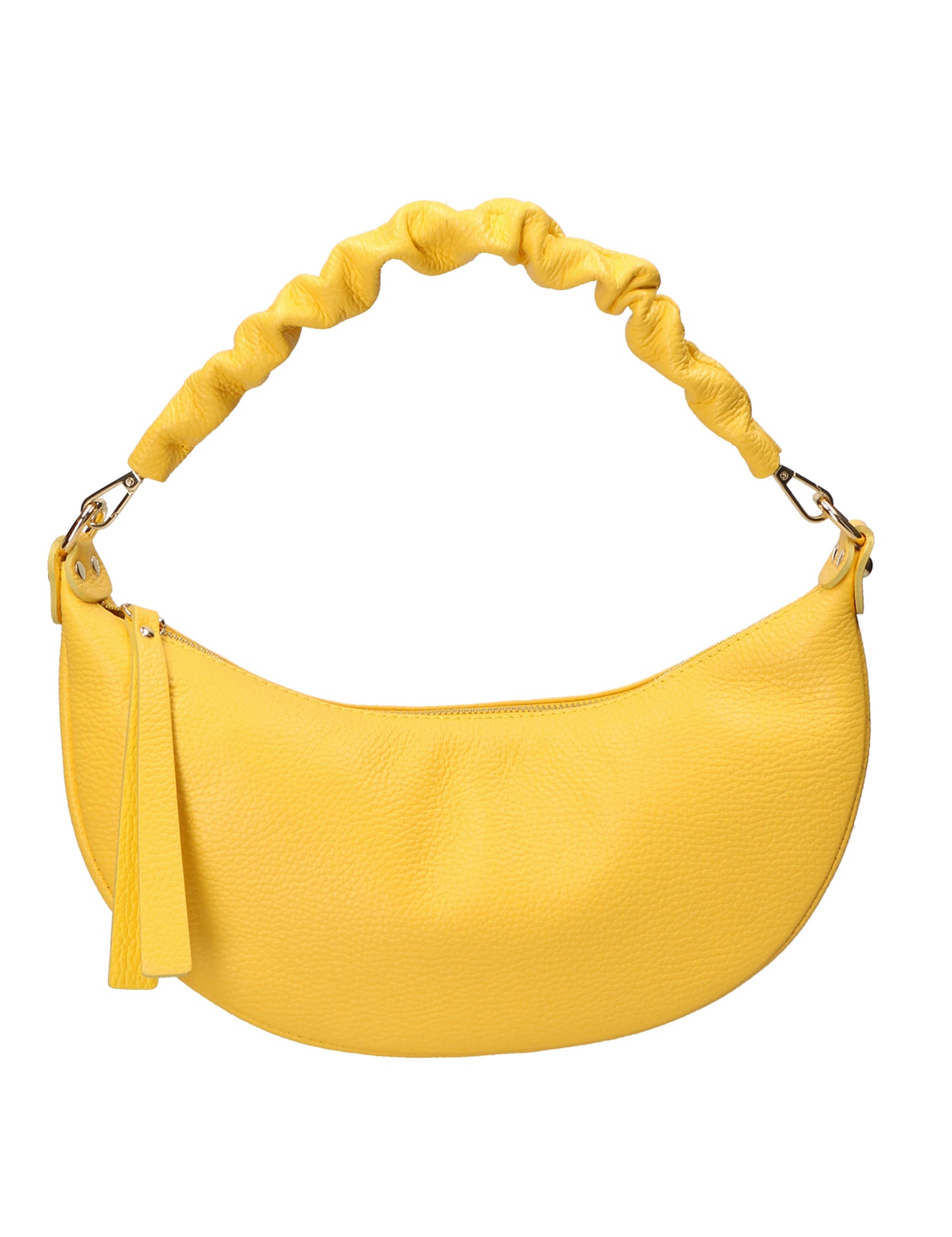 Ida Borsa a spalla da donna Vera pelle 05916-C65 GIALLO Gave Lux