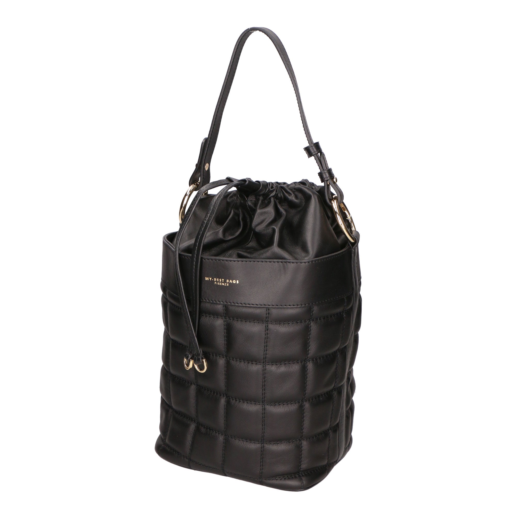 Borsa a mano da donna Vera pelle MYB-6009-FW-28 NERO My Best Bag