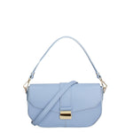 Borsa a spalla da donna Vera pelle 07229-L119 GRIGIO CHIARO Roberta Rossi