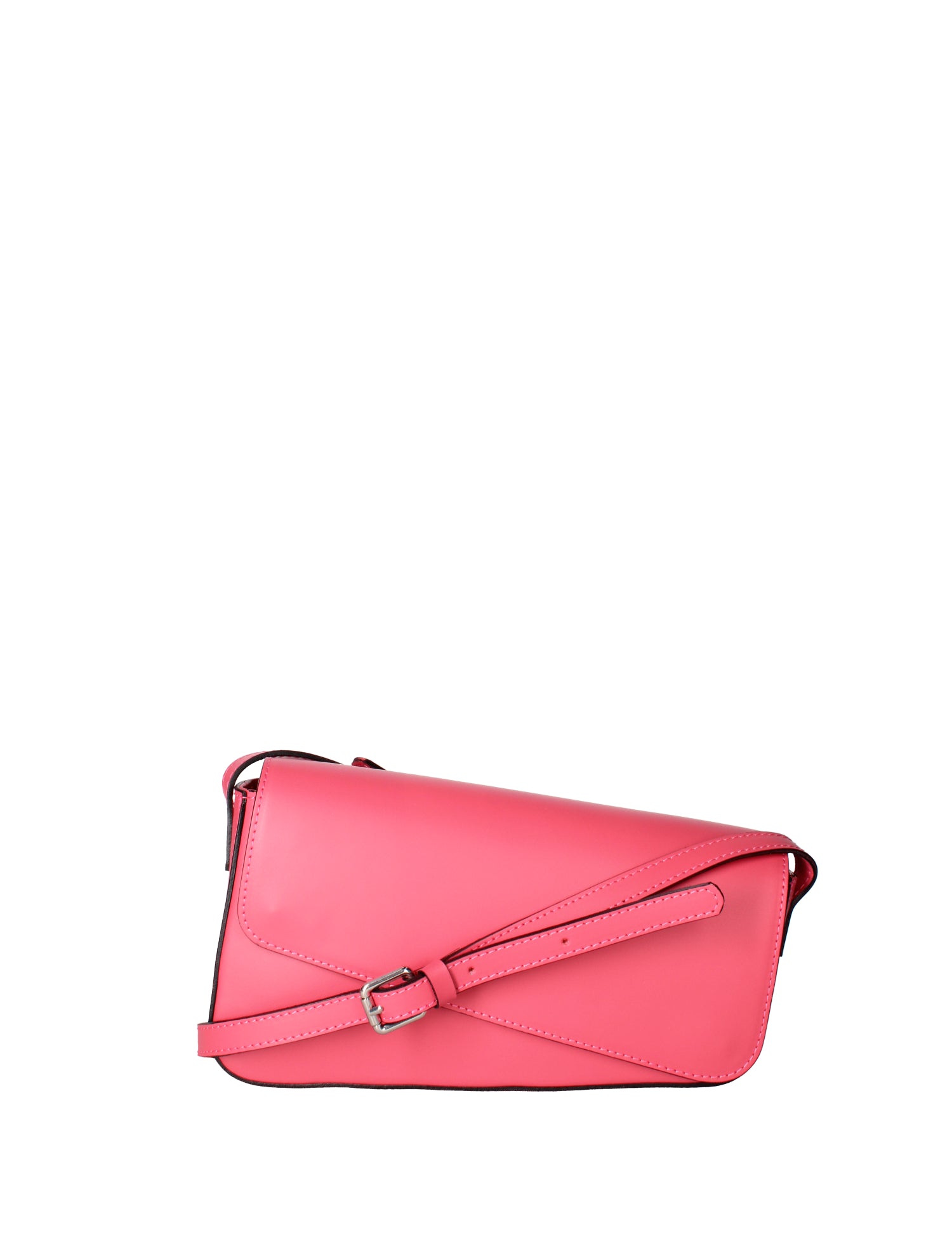 Borsa a tracolla da donna Vera pelle 07223-L317 FUXIA Roberta Rossi